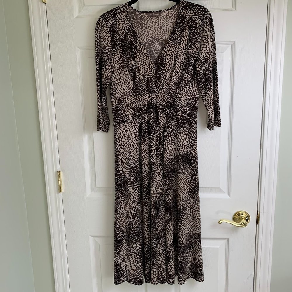 NWOT Marks & Spencer Animal Print Midi Dress US 6